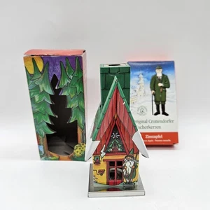 Deutsches Raucherhaus Knox Blech Räucherhaus Weihnachten Blechhaus mit Box & Zapfen - Bild 1 von 16