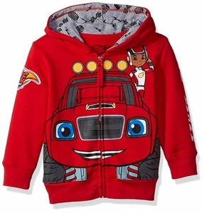 Nickelodeon Boys' Toddler Monster Machines Lets Blaze Hoodie - Picture 1 of 3