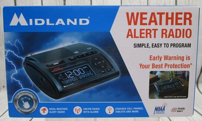 NIB Midland WR400 NOAA Emergency Weather Alert Radio w/ AM FM Radio NEW in Box - Image 1 of 4