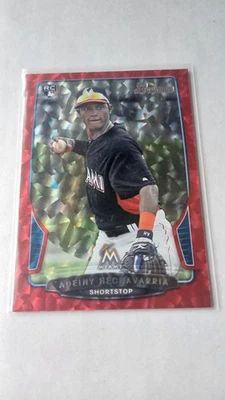 Adeiny Hechavarria 2013 Bowman RED ICE SP /25 Rookie CARD #131 Miami Marlins - Image 1 of 2