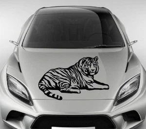Lying Tiger Wild Animal Vinyl Decal Car Hood Sticker Any Vehicle Decor Art 1075 - Bild 1 von 2