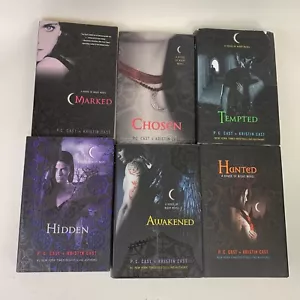 Lot of 6 House of Night Books By P.C Cast And Kristin Cast: Hidden, Hunted, Temp - Picture 1 of 5