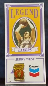 Jerry West Pin with Basketball Card - Picture 1 of 4