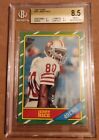 1986 TOPPS #161 JERRY RICE BGS 8.5 ROOKIE Best WR in History Great RC 