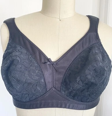 Sujetador inalámbrico vintage Playtex 18 horas mezcla nailon encaje 38B Foto 1 de 4