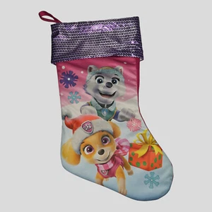 Medias de Navidad Ruz Paw Patrol Nickelodeon Regalo Niño Púrpura Rosa - Imagen 1 de 6