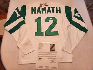 JOE NAMATH signed JETS licensed authentic jersey JSA COA Full LOA SIZE 52