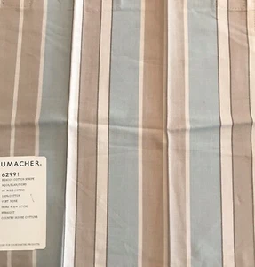 Schumacher Designer Stoffmuster Leuchtfeuer Baumwolle Streifen #62991-12" x 12"-Neu - Bild 1 von 3