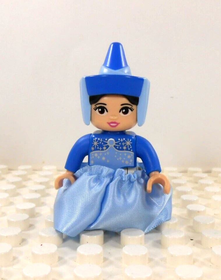 Lego Duplo 公仔 Fairy Godmother 带半身裙 蓝色/lt 蓝色 — 第 1/3 张图片