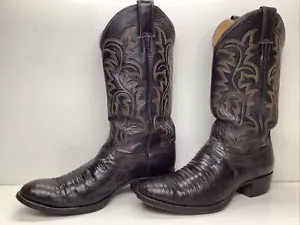 BOTAS DE COLECCIÓN PARA HOMBRE JUSTIN PIEL DE LAGARTO MARRÓN TALLA 9.5 D - Imagen 1 de 8