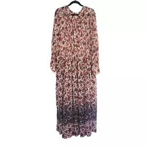 Free People Dress Womens Large Movement See It Through Maxi Peasant Prairie Boho - Picture 1 of 15