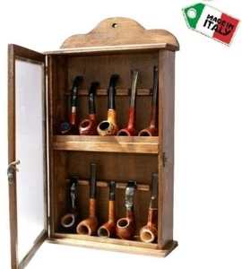 10 Seater Pipe Holder Showcase Rake Pipe Stand Smoking Pipe Board - Picture 1 of 3