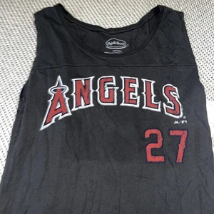 Black Mike Trout, Angels, Tank Top Size Medium Majestic Threads $59.99 NWT - Picture 1 of 8