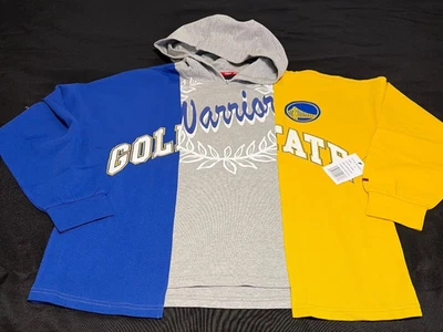 Golden State Warriors Camisa Con Capucha Manga Larga por Tommy Jeans Pequeña Foto 1 de 4