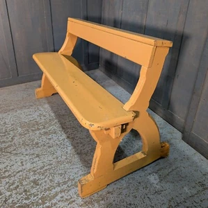 1870’s Pine Simple Gothic Church Bar Back Benches St Charles Borromeo Weybridge - Picture 1 of 6