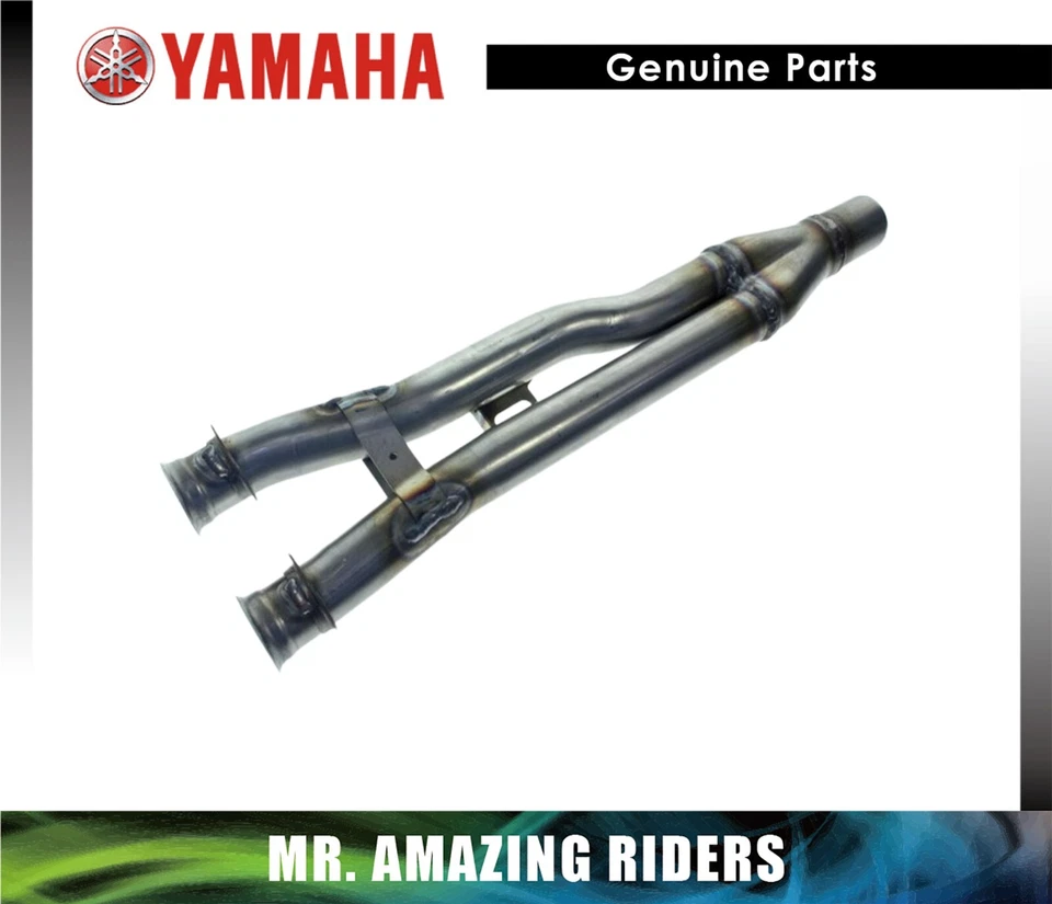 YAMAHA OEM 2006 - 2010 APEX ATTAK LADO IZQUIERDO ACERO INOXIDABLE ESCAPE TUBO EN Y Foto 1 de 1