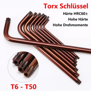 T6-T50 Torx Schlüssel Mit Mittelloch L-Typ Double Ended Schraubenschlüssel Tools - Bild 1 von 23