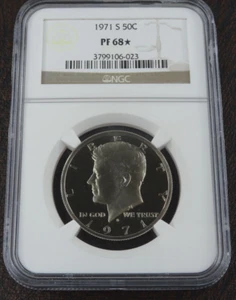 1971-S Kennedy Half Dollar Proof NGC PF 68 Star 50C - Picture 1 of 4