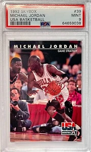 PSA 1992 Skybox USA Basketball #39 MICHAEL JORDAN Chicago Bulls PSA 9 MINT - Picture 1 of 4