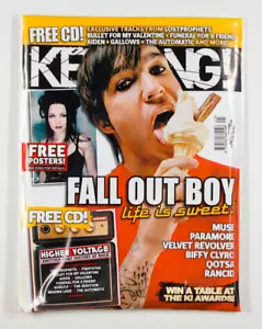 FALL OUT BOY MUSE PARAMORE QOTSA RANCID AIDEN GALLOWS KERRANG MAGAZINE CD POSTER - Picture 1 of 1