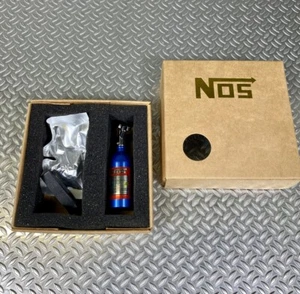 NOS Bottle Car Air Freshener JDM Turbo Blue Billet Aluminium Boxed & New**Scent1 - Picture 1 of 8