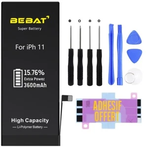 High Capacity Battery+Tools for IPHONE 13 12 Se 11 XR X XS 8 7 6S 6 - Picture 1 of 25