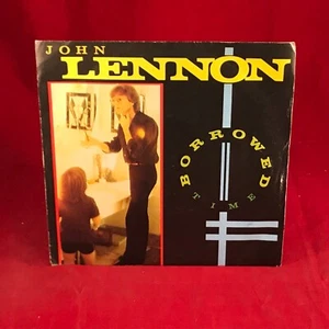 JOHN LENNON Borrowed Time 1984 UK 7" vinyl sing original 45 Your Hands Yoko Ono - Picture 1 of 4