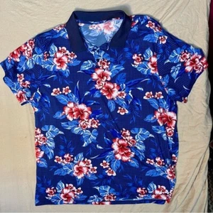 Polo Old Navy Active Hawaiian Hibiscus Performance XXXL - Foto 1 di 4