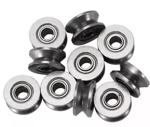 10x V623ZZ VGroved Guida Fili Ruote Rulli Acciaio 12x3x4mm Cuscinetti a Sfera - Foto 1 di 11