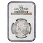 UNITED STATES 1881-S $1 MORGAN DOLLAR SILVER COIN - NGC MINT STATE 65 EX. OLATHE HOARD