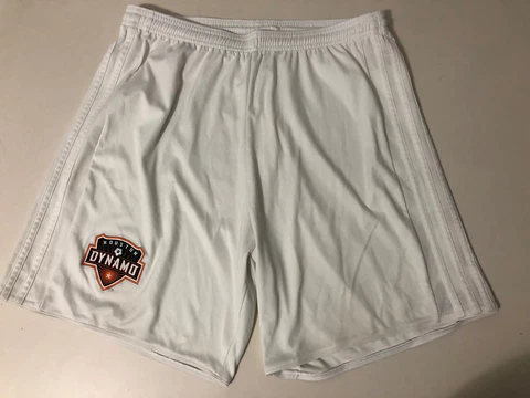 WHITE ADIDAS CLIMACOOL HOUSTON DYNAMO SOCCER SHORTS MENS L LARGE Cover