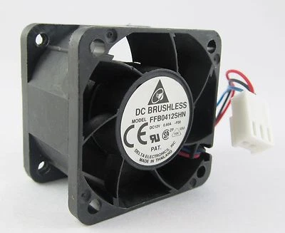 1 x DELTA FFB0412SHN 40x40x28mm 40mm 4028 DC 12V 0.6A Cooling Fan 3pin Connector - Image 1 of 3