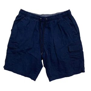 Matix Mens Size Medium Casual Shorts Drawstring Cargo Blue - Picture 1 of 13