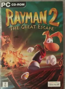 Rayman 2 The Great Escape PC CD-ROM 1999 gran juego Ubi suave franqueo gratuito raro - Imagen 1 de 3
