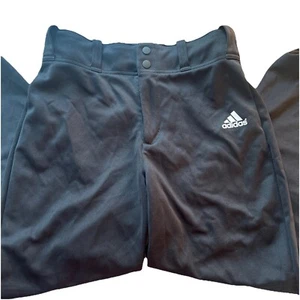 Adidas Womens Softball Pants Black Aeroready Stretch Snap Sz S Classic Fit - Picture 1 of 9