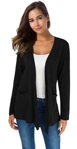 Cardigans for Women Loose Casual Long Sleeved Open Front Breathable Cardigans... - Picture 1 of 5