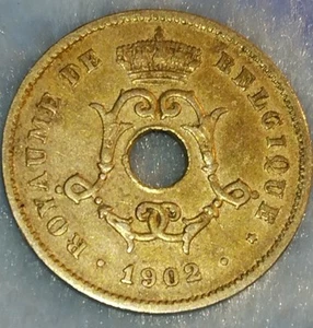 1902/1 (FRENCH LEGEND) BELGIUM 10 CENTIMES Only !. 5 million made.  - Picture 1 of 4