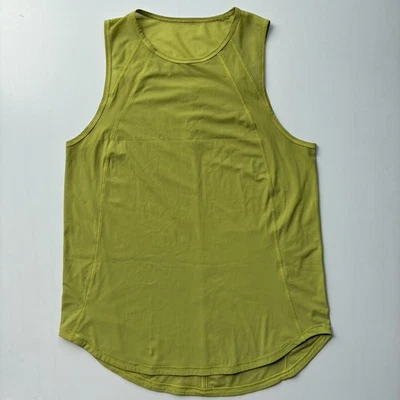 Camiseta sin mangas Lululemon Sculpt 6/8 para mujer amarilla pera malla transpirable correr gimnasio activo Foto 1 de 4