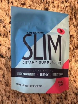 Advocare Suplemento Dietético Slim Mezcla Sabor Bayas Energy Sticks Paquete de 14 barras Foto 1 de 3