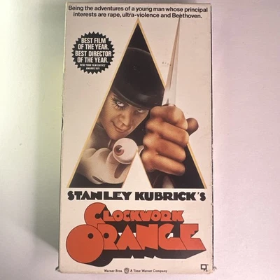 A Clockwork Orange (VHS, 1991) Stanley Kubrick Cult Classic Movie Warner Bros - Image 1 of 4