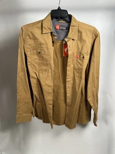 THE AMERICAN OUTDOORSMAN MENS LONG SLEEVE STRETCH TWILL WORK SHIRT MEDIUM NWT - Picture 1 of 5