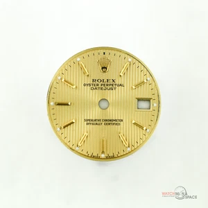 Original Lady Rolex Datejust 69173 79173 6916 esfera tapiz champán 2/T #H11 - Imagen 1 de 7