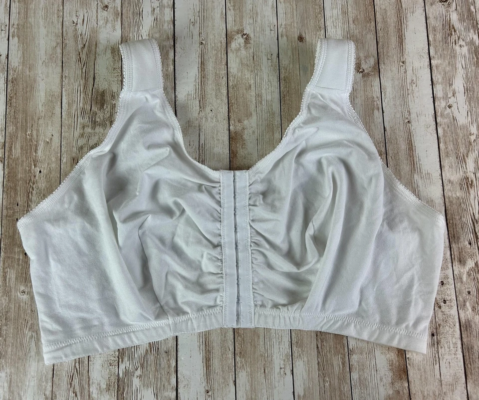 Sujetador Leading Lady Mujer 42a/b Blanco Estilo 110 Cierre Frontal Algodón Sin Alambres Foto 1 de 1