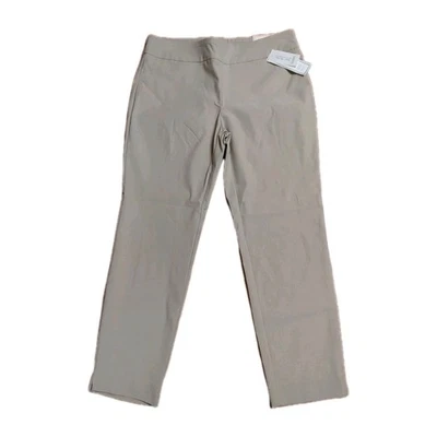 Nuevo con etiquetas Pantalones de vestir Charter Club Shop frente plano caqui talla 16 pierna ajustada pequeña Foto 1 de 4