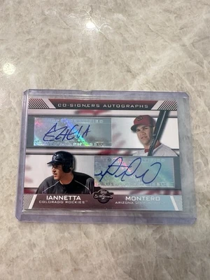 Chris Iannetta & Miguel Montero Signed 2007 Topps Co-Signer #CS-IM Card - Image 1 of 4