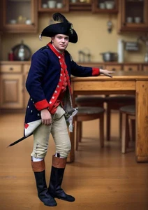 Men's American Revolutionary War Uniform Coat - Picture 1 of 5