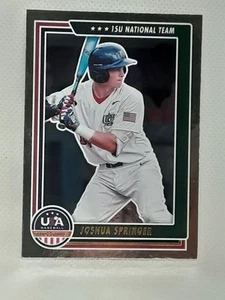 Joshua Springer 2022 USA Baseball Stars & Stripes - Retail #85 - Picture 1 of 2