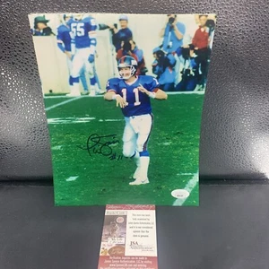 NY Giants Phil Simms Signed 8x10 JSA Coa Big Blue - Picture 1 of 1