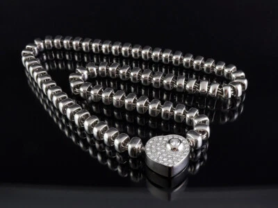 Wempe Brillant Collier & Wechselschließe  1,43ct   91,6g 750/- Weißgold - Bild 1 von 4