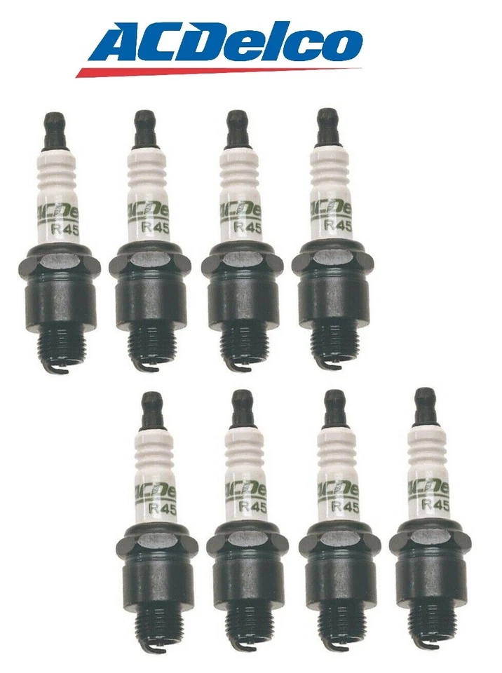 Set Of 8 Spark Plugs AcDelco For Buick Caddy Pontiac Chevy Dodge Fargo 8 CYL - Image 1 of 1